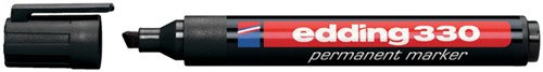 Viltstift edding 330 schuin zwart 1.5-5mm