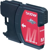 Inktcartridge Brother LC-1100HYM rood HC-2