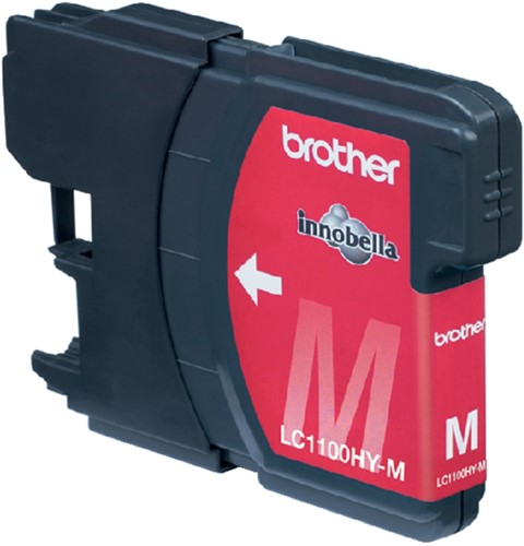 Inktcartridge Brother LC-1100HYM rood HC-2