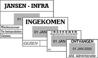 Woord-datumstempel Colop 2160 personaliseerbaar 24x41-2