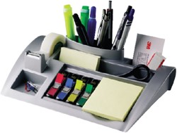 Bureau organiser 3M Post-it C50 zilvergrijs
