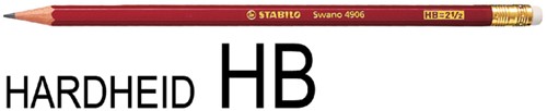 Potlood STABILO grafiet Swano 4906 HB met gumtip