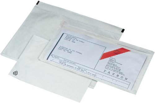 Paklijstenvelop IEZZY zelfklevend onbedrukt 225x165mm 100 stuks 100 stuks