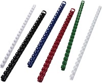 Bindrug GBC 19mm 21rings A4 wit 100 stuks-1