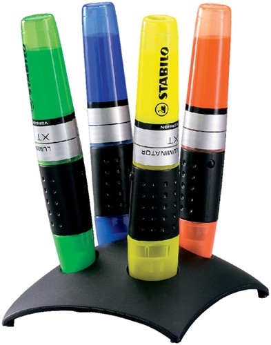 Markeerstift STABILO Luminator 7104-2 bureauset à 4 kleuren