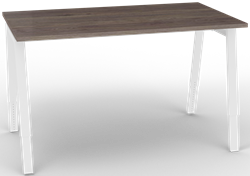 Air2 bureau rechthoek 140 x 80 frame aluminium, blad oak dark