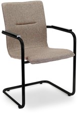 Zit-Xpert Meet stoel 300 lichtbruin - zwart frame