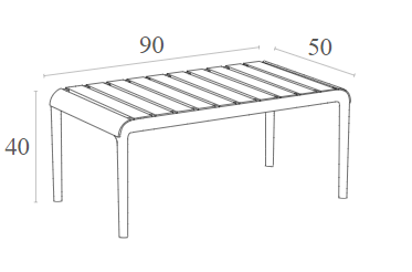 Paris lounge table white-2