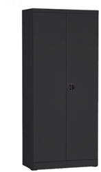 DRAAIDEURKAST 180x80x40CM MET SLOT ZWART