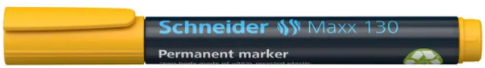 Marker Schneider Maxx 130 permanent, ronde punt geel