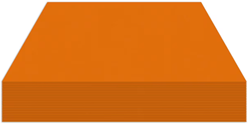 Fotokarton Kangaro oranje 50x70cm 300gr pak 25 vel 