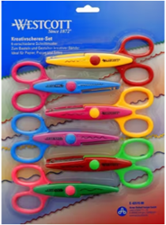 FIGUURSCHAAR WESTCOTT 14CM SET µ 6 STUKS ASSORTI MOTIEVEN