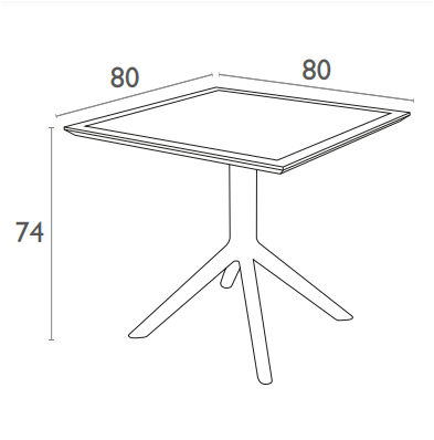 Sky table 80 taupe-2