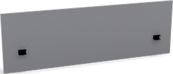 Basic+ scheidingswand 200 x 80 cm (bxh) met stof ej004 en klem zwart
