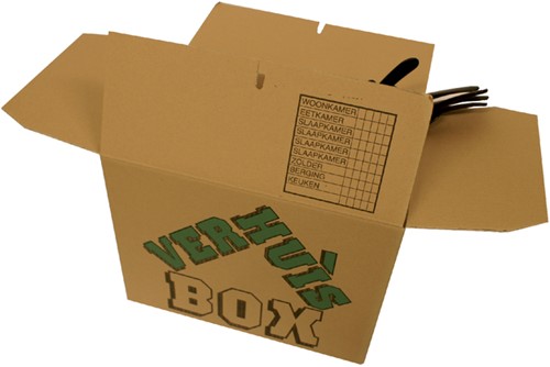 Verhuisdoos CleverPack bedrukt 480x320x360mm 5stuks